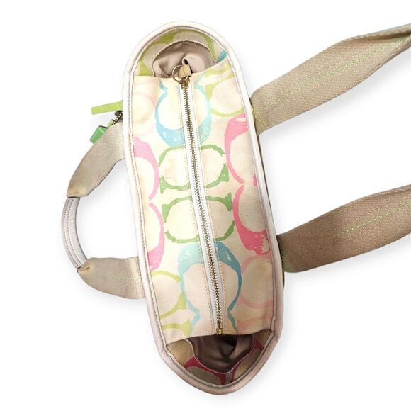 Coach Pastel Hampton Signature Scribble Shoulder Bag (Style No. 247) - Picture 6 of 14